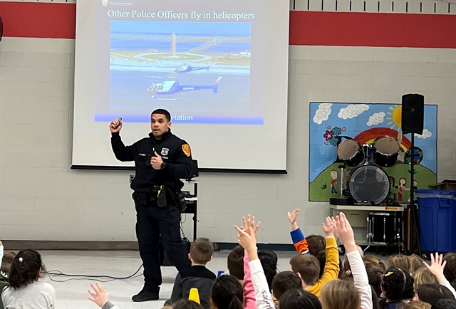 Officer Allison at Mt. Pleasant Elementary