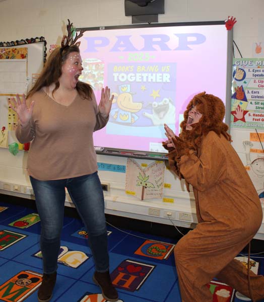 teachers in animal costumes
