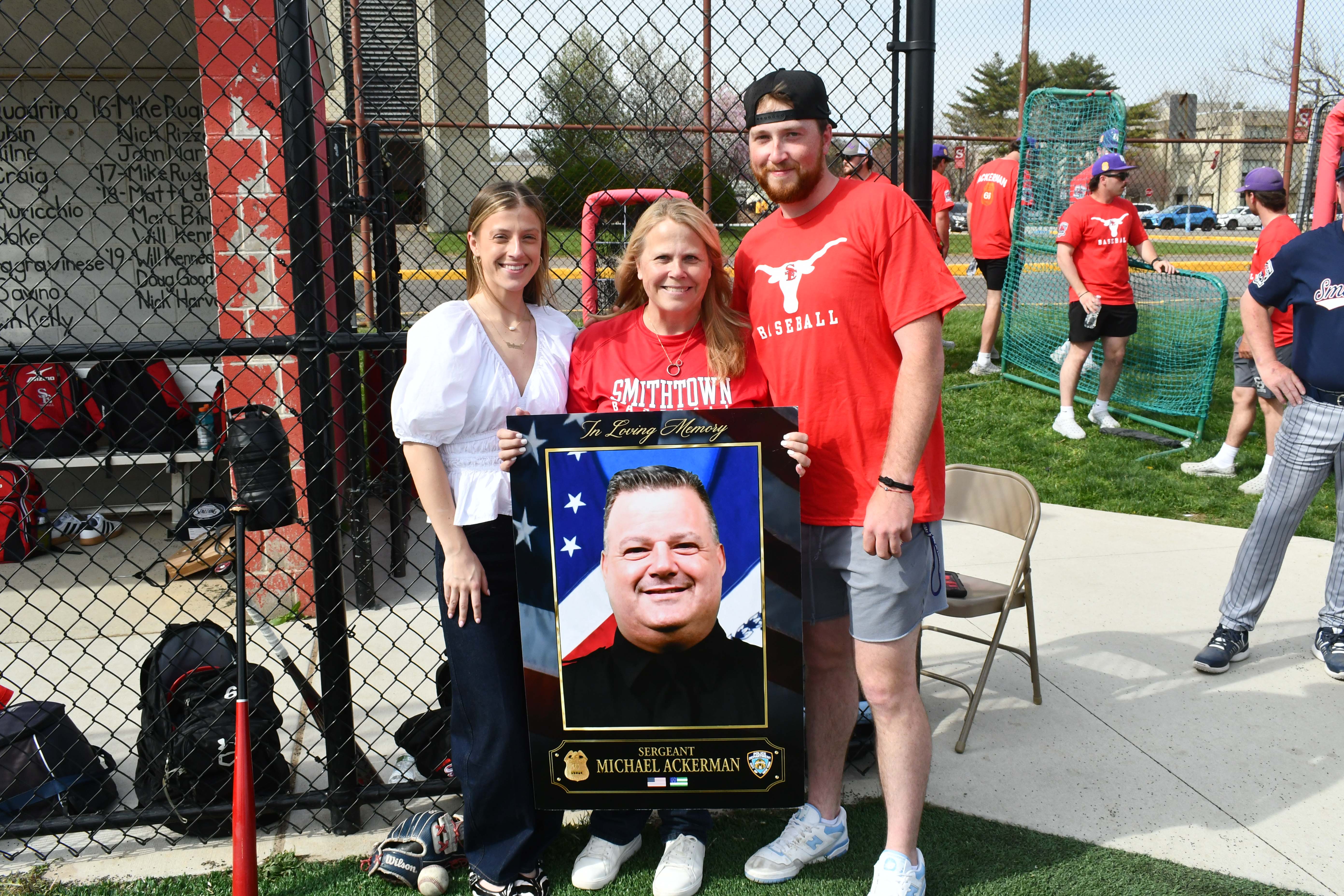 Bernadette Ackerman with her daughter, Delaney, and son, James