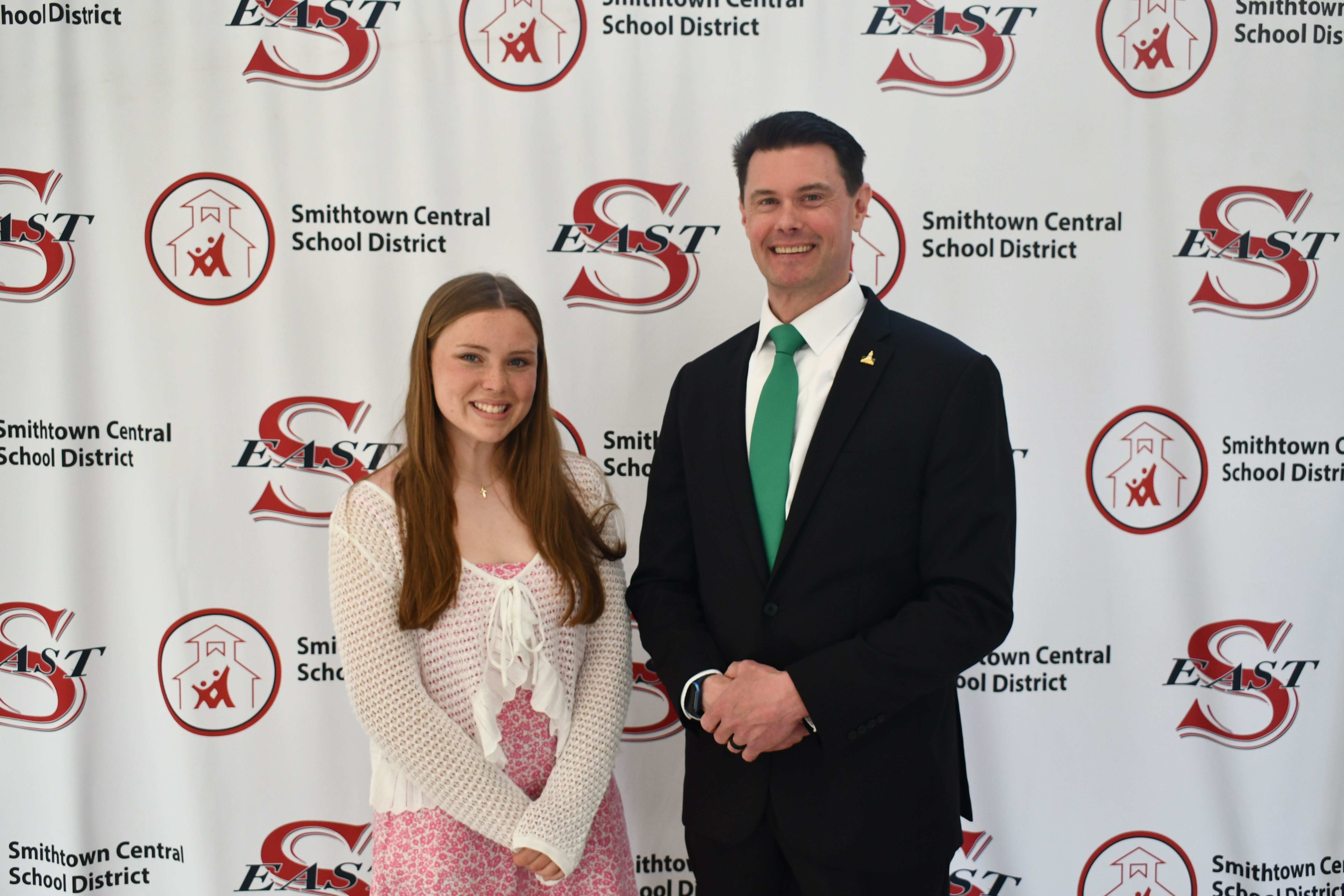 Madeline McCullough and Principal McNeil