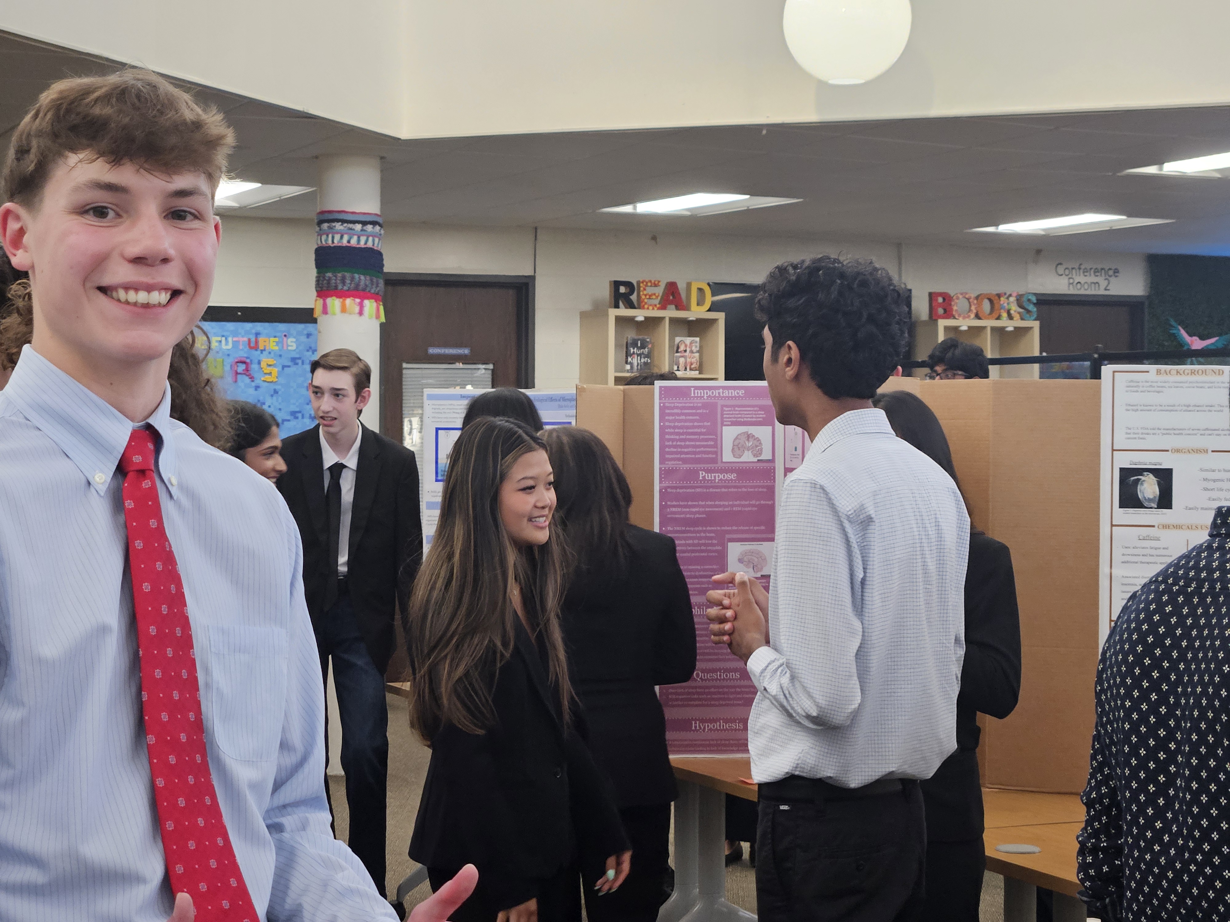students smiling