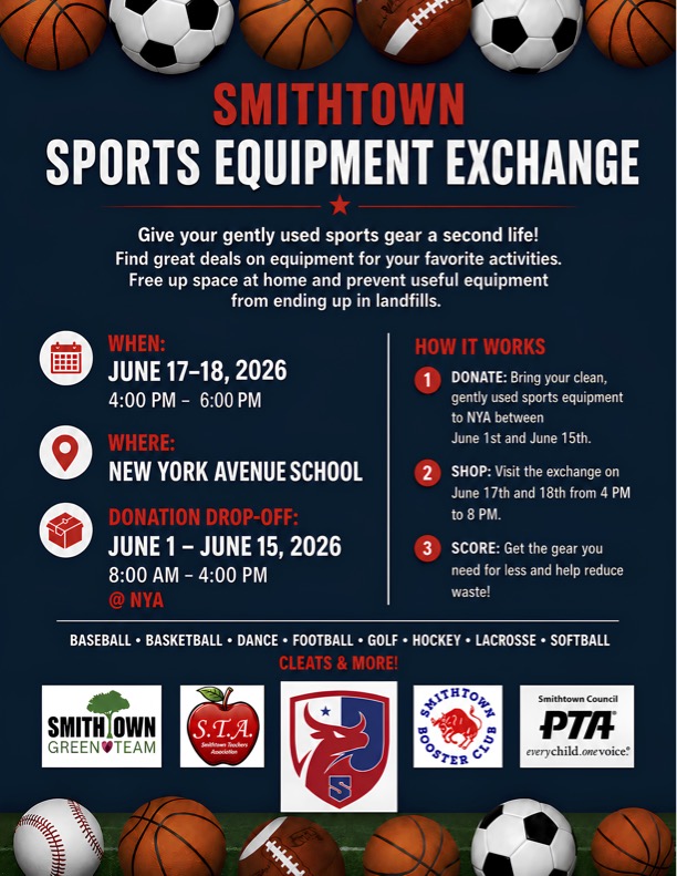 flyer with dates about equipment exchange in June