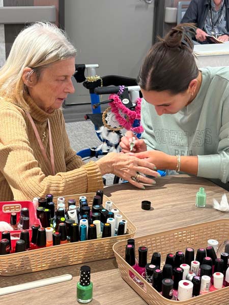 High School students with seniors