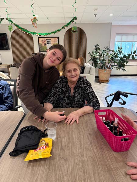 High School students with seniors