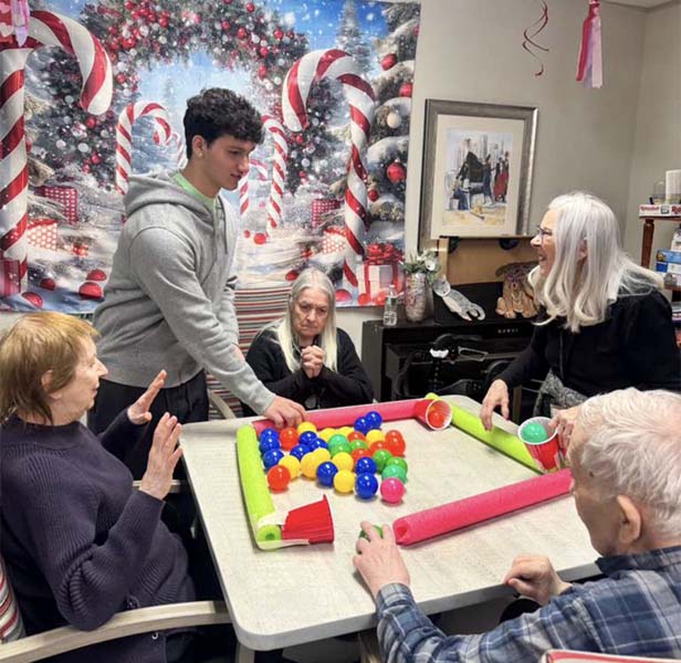 High School students with seniors