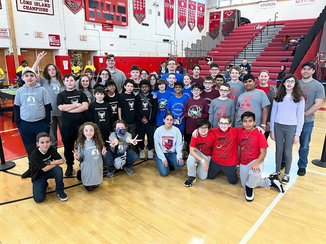 Robotics teams from Smithtown Middle Schools