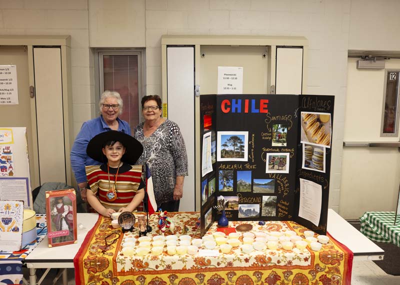 Family posing for picture