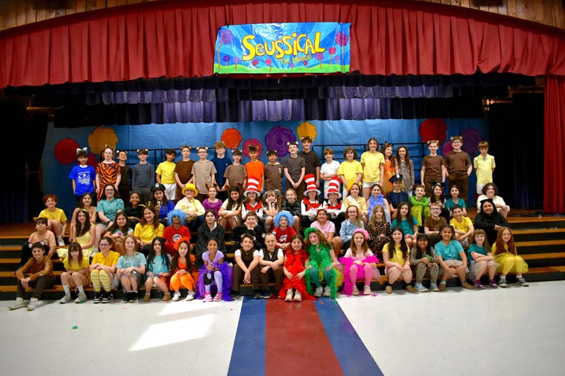 student actors on stage