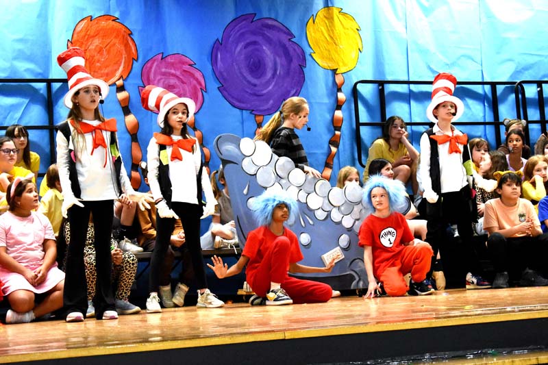 student actors on stage