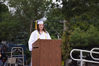 Student speaking