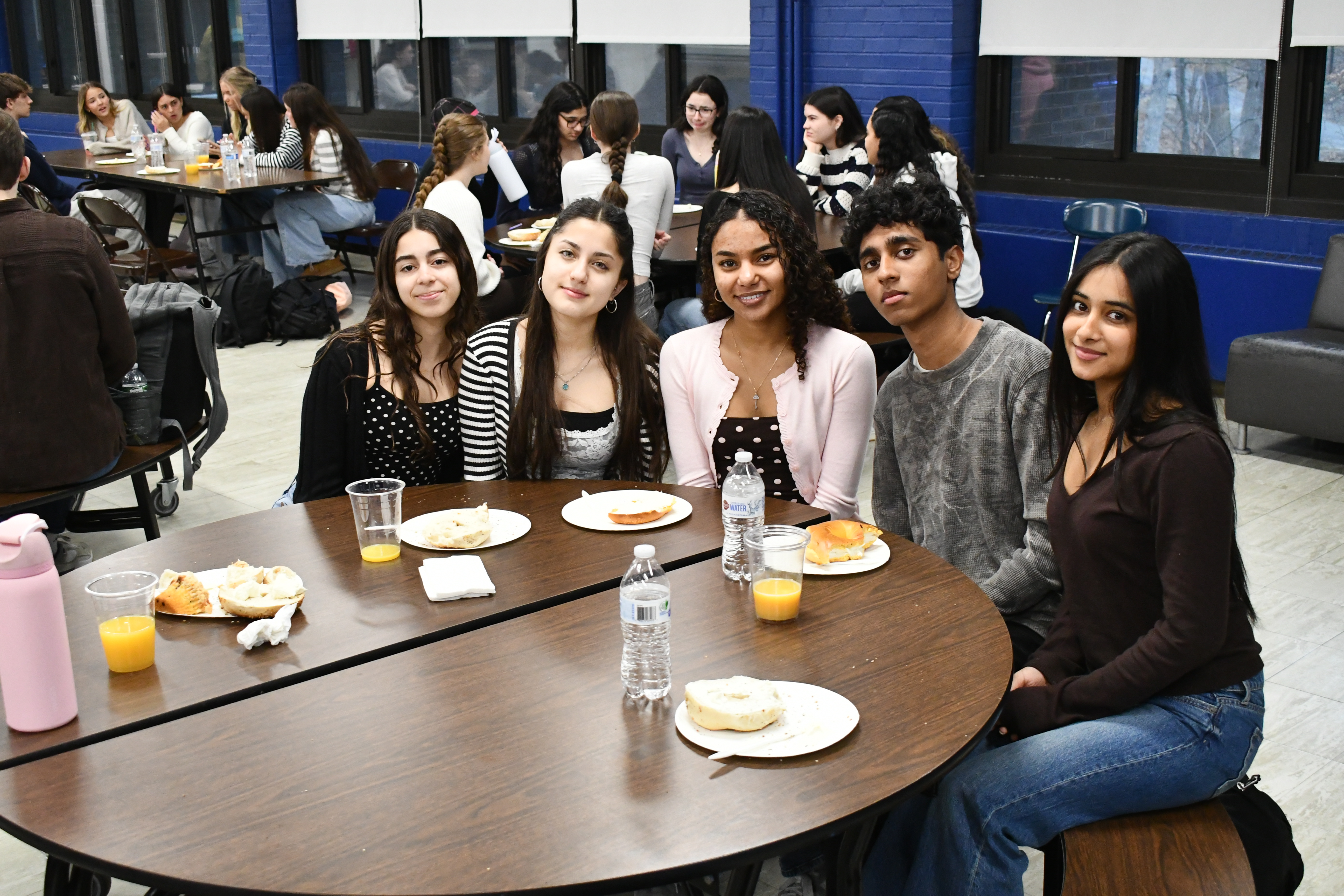 Students at table