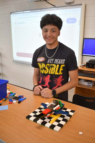 Stephen posing for picture