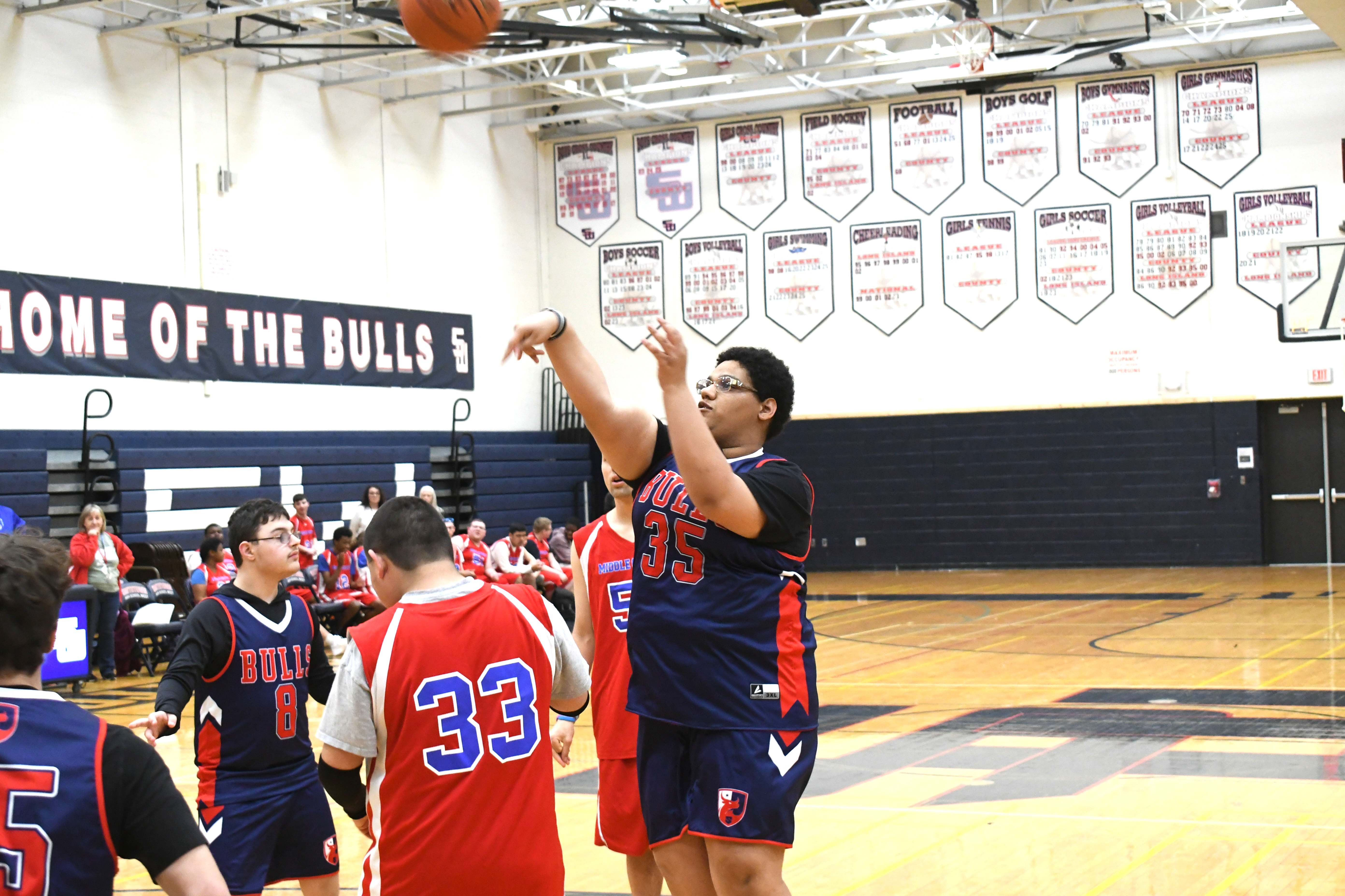 athlete on the court