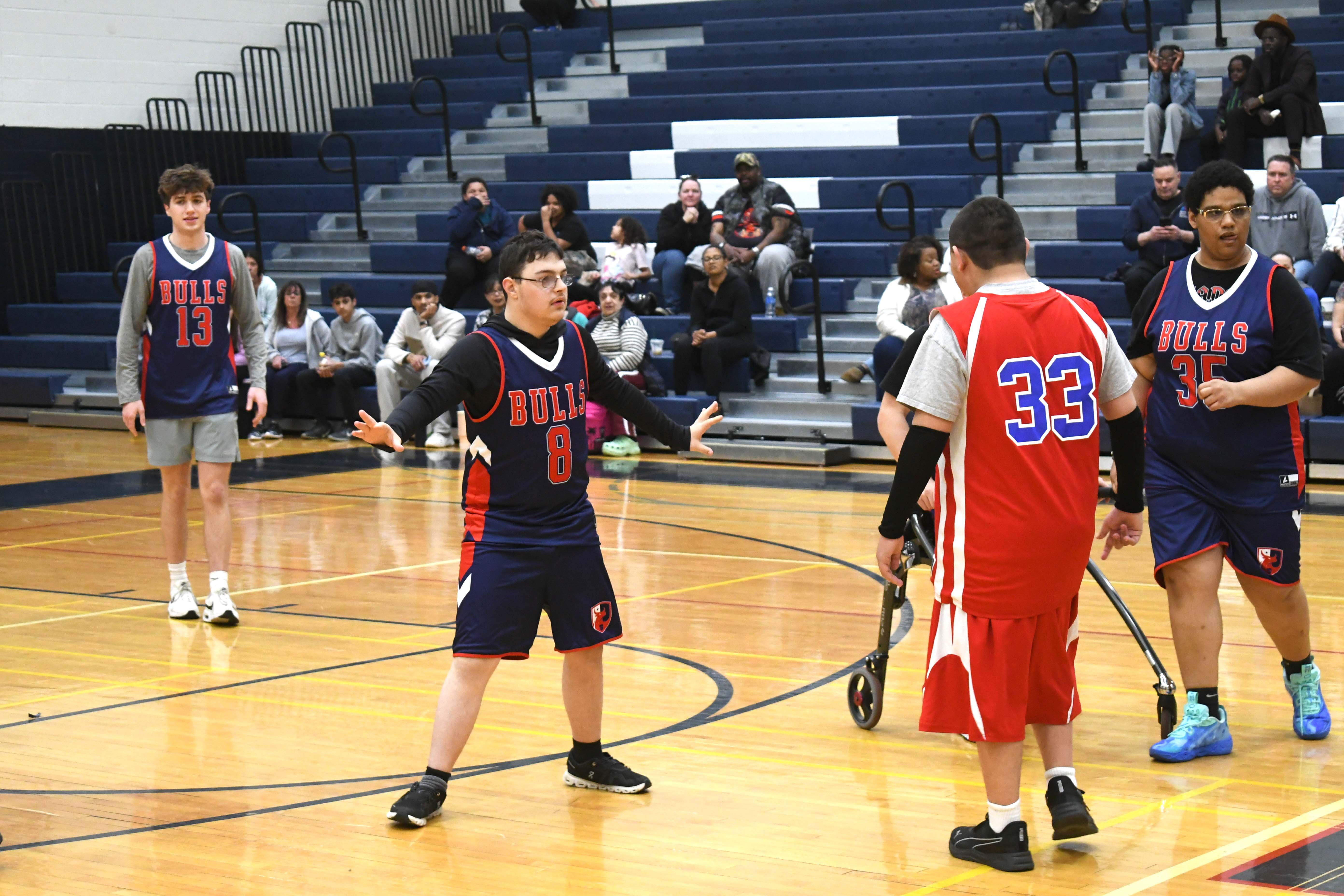 athlete on the court