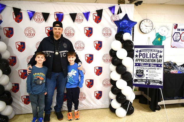 Officer and his sons