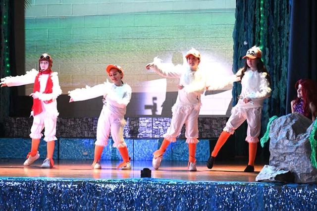 Actors on stage