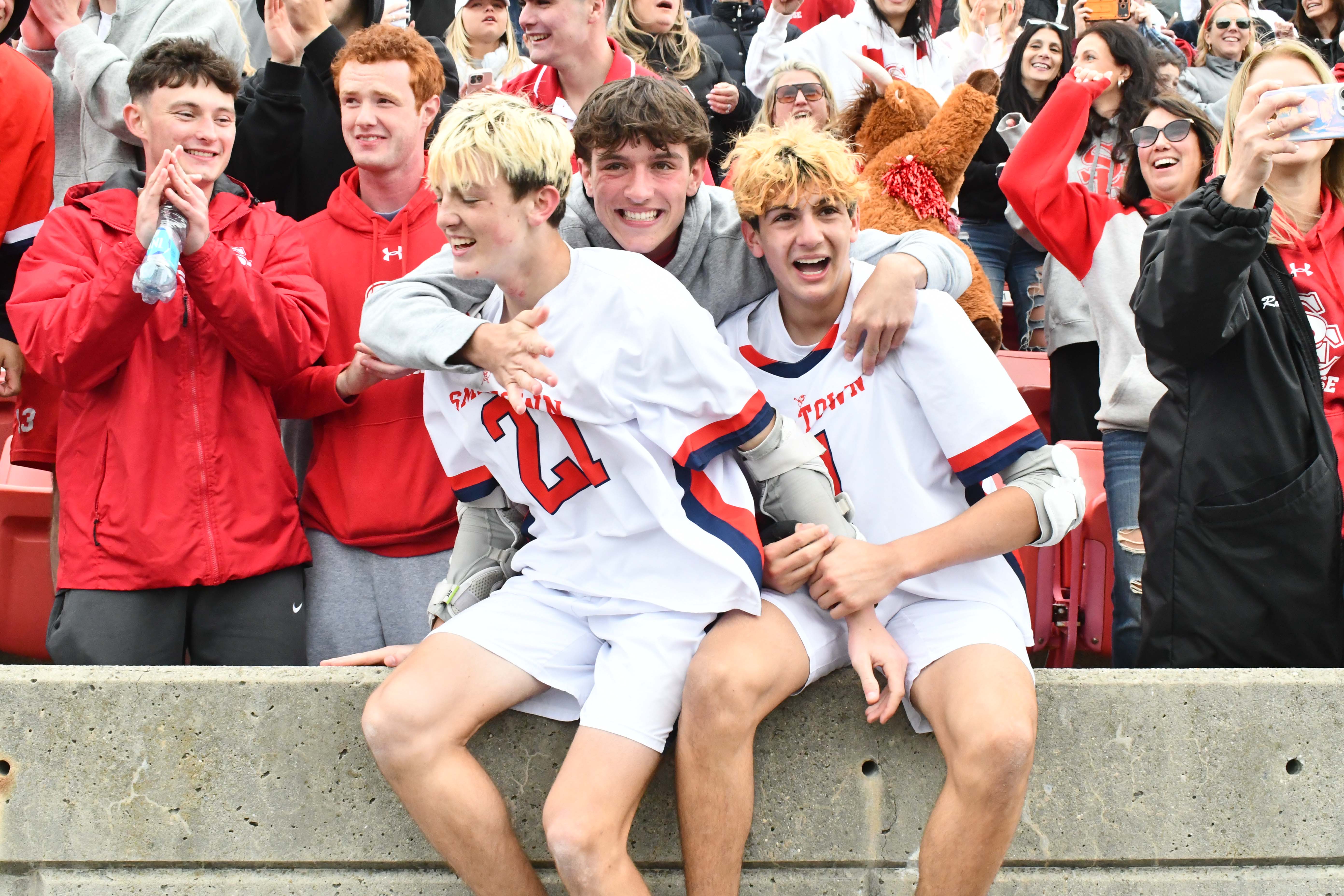team celebrating