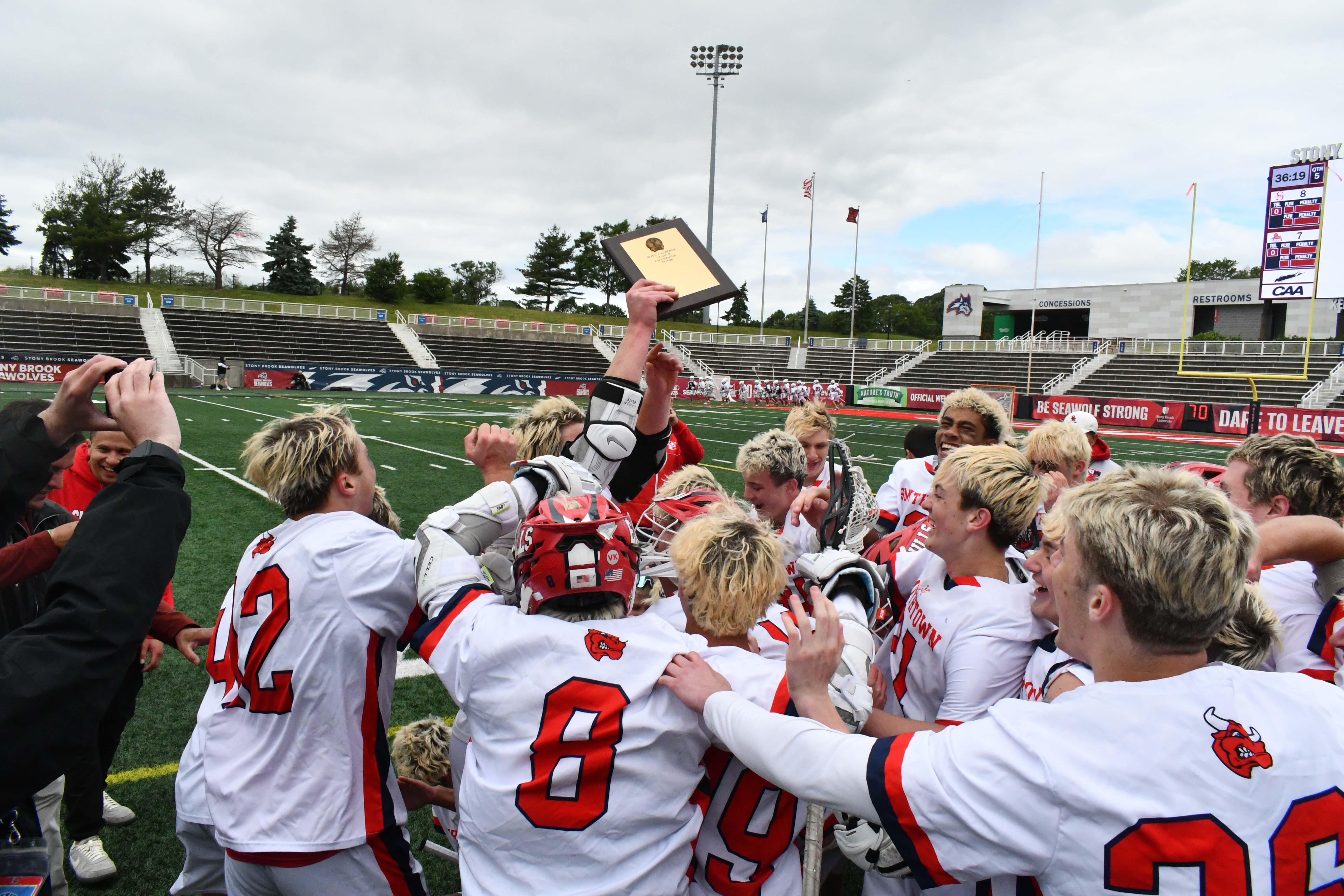 team celebrating