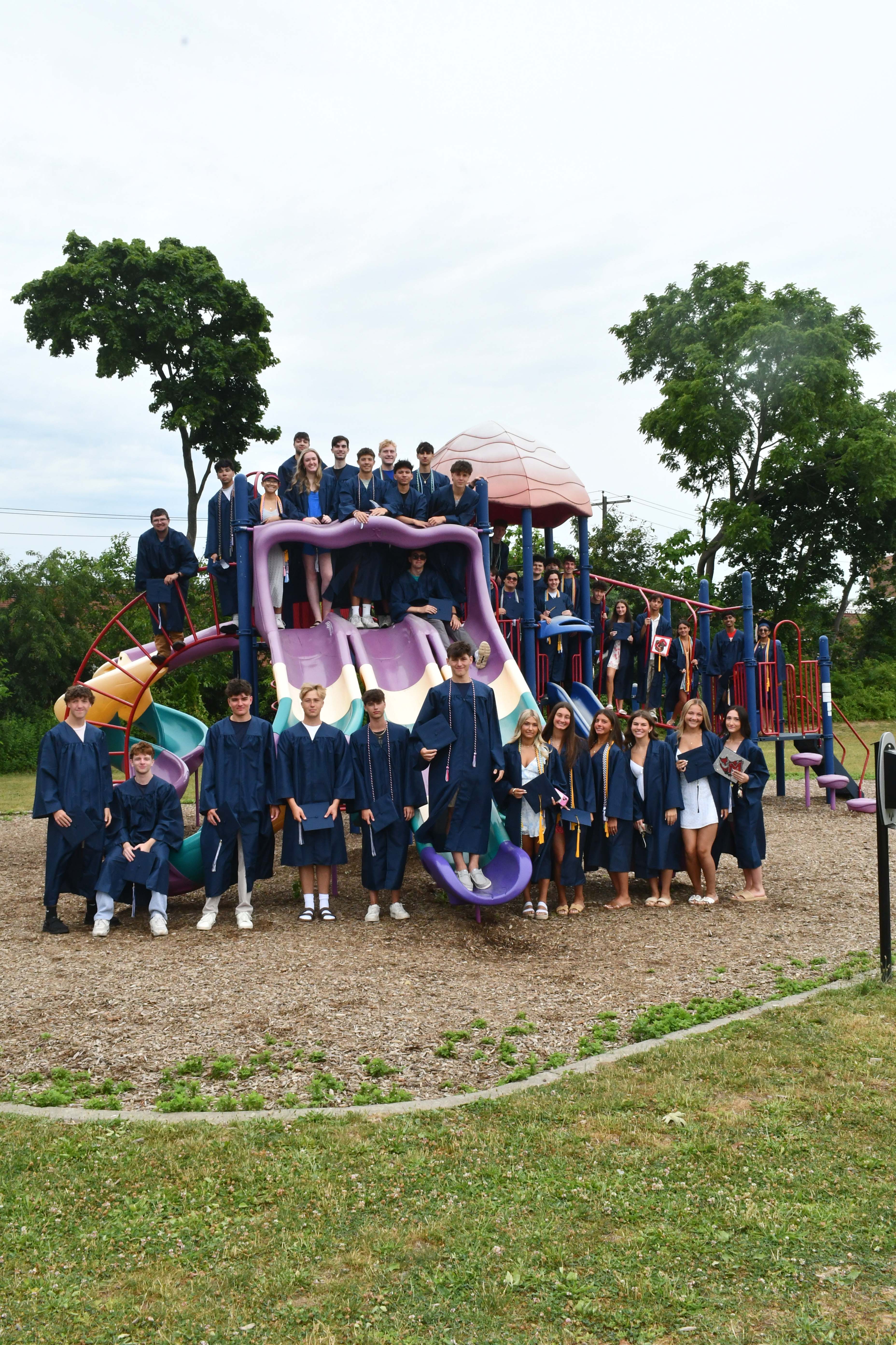 Students on playground