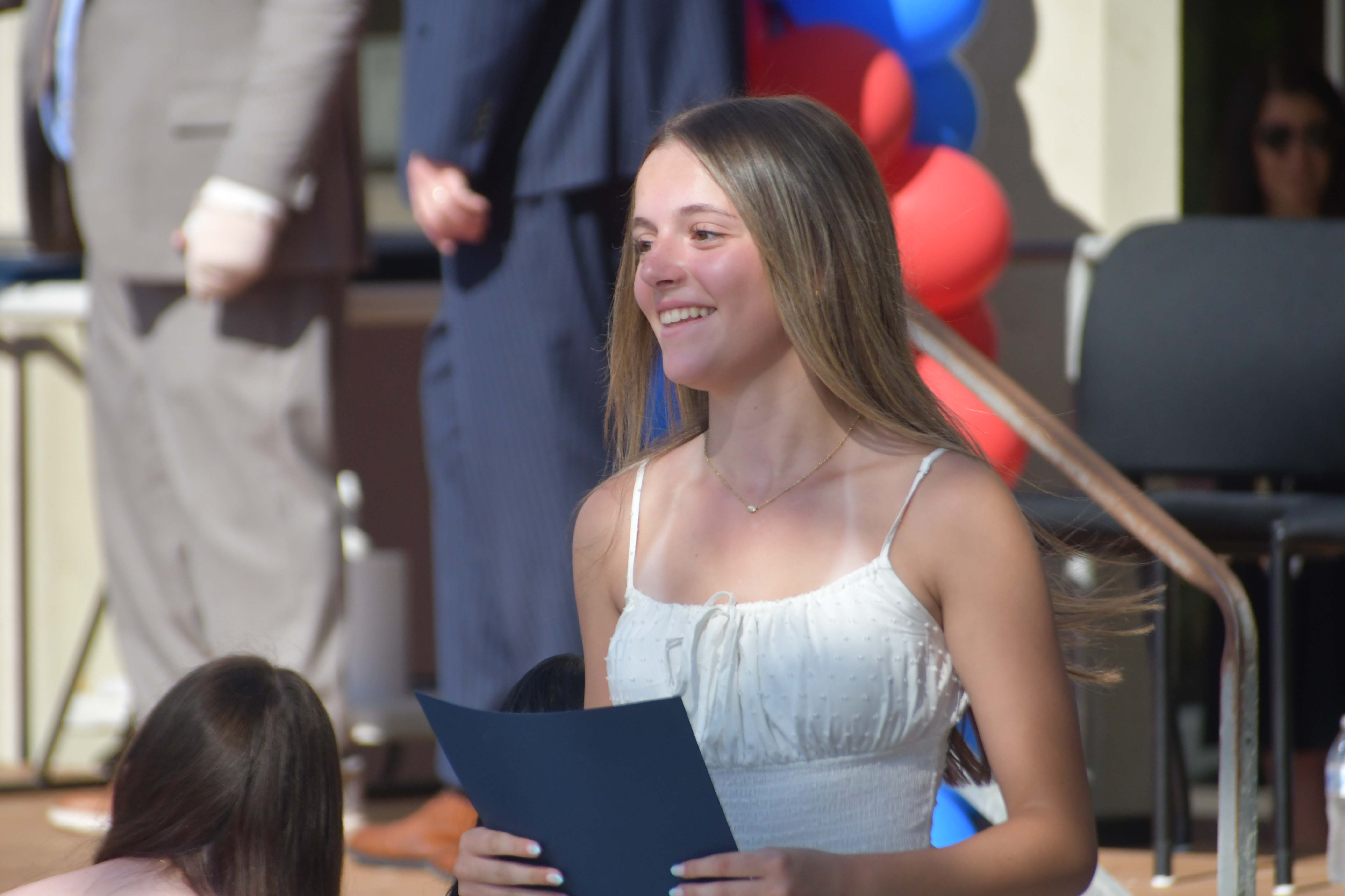 student smiling