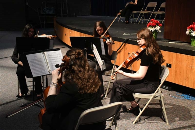 Musicians playing