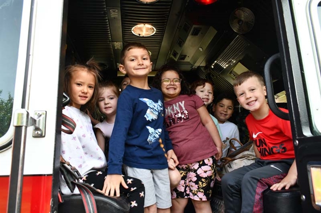 Students smiling