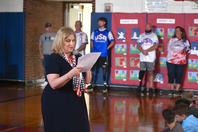Principal Westrack speaking