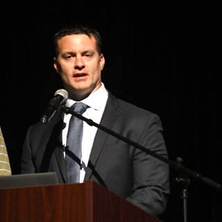 Matt Gribbin speaking