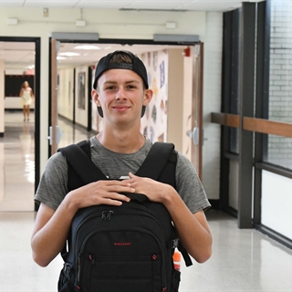 student smiling