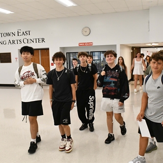 students smiling