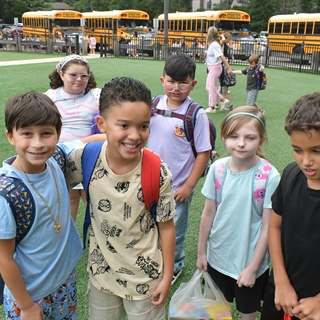 students smiling