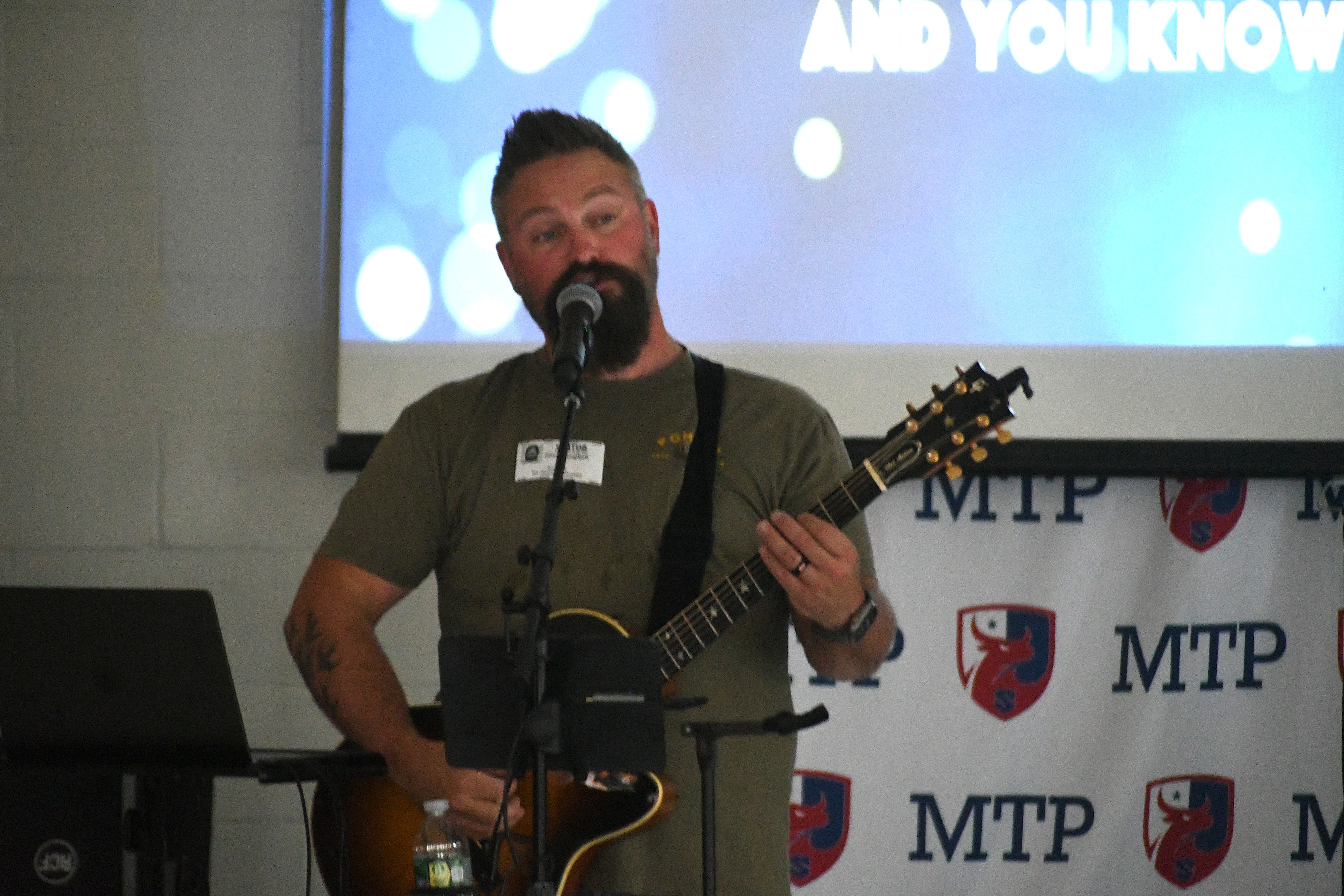 Jared Campbell performing