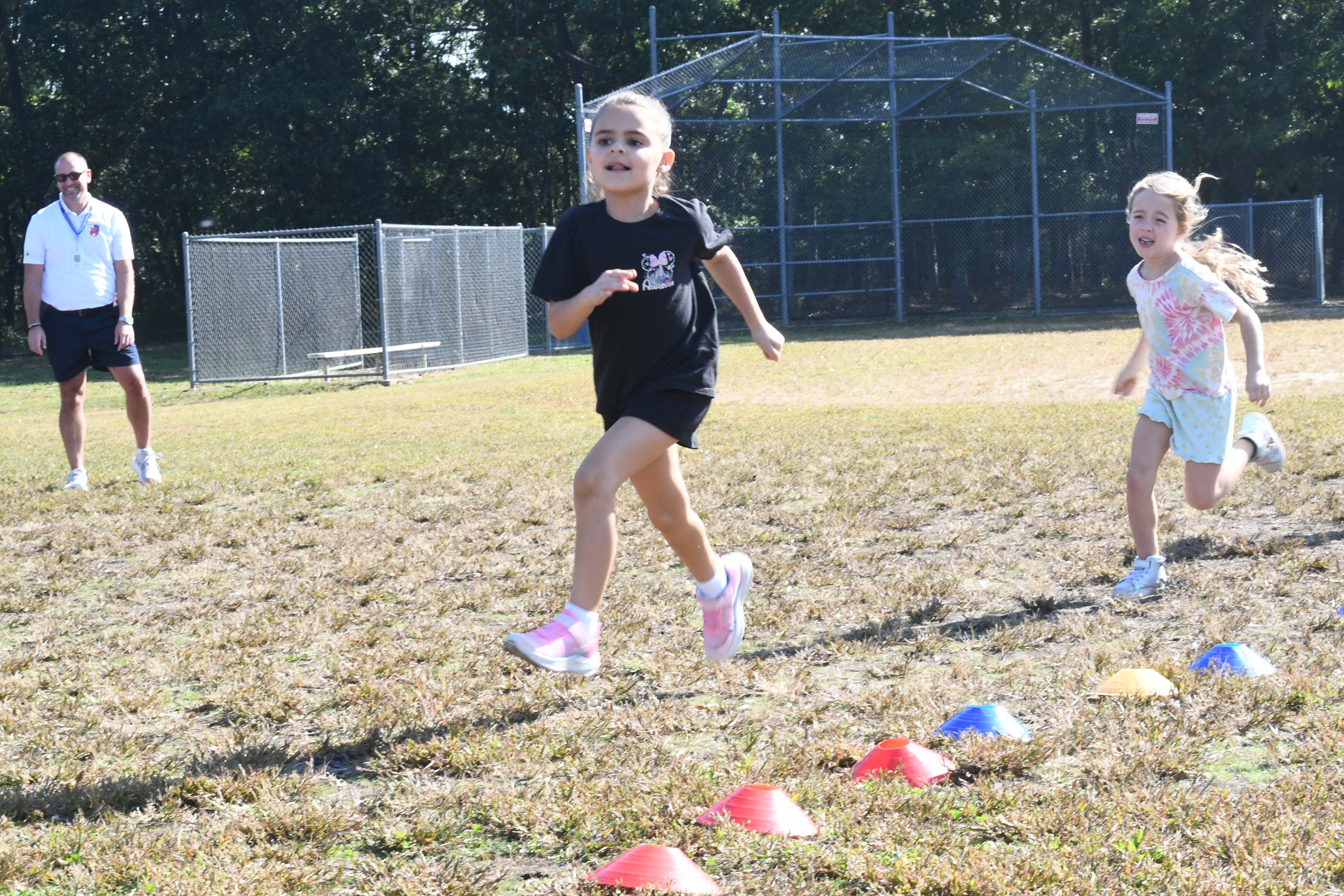 students running