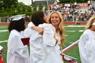 Students hugging