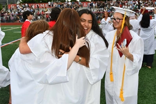 Students hugging