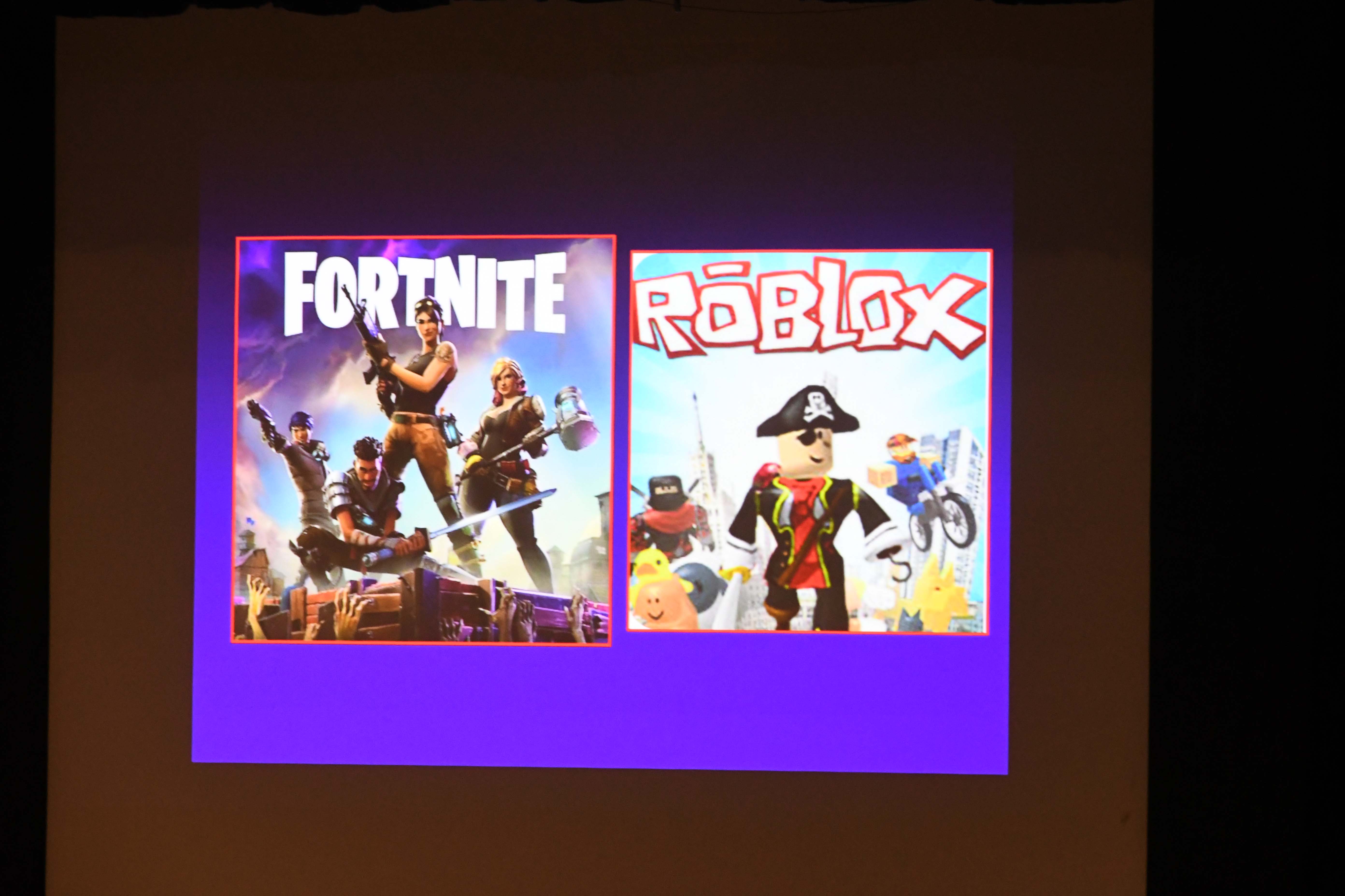 Fortnite and Roblox graphic