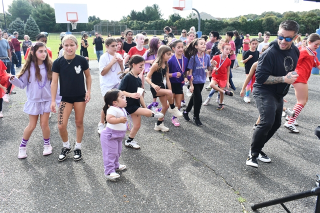 students dancing