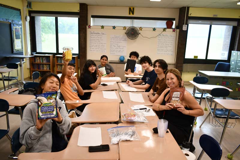 students at desk