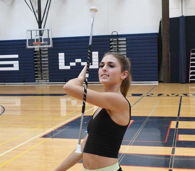 Delilah twirling