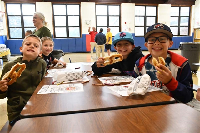 Students smiling