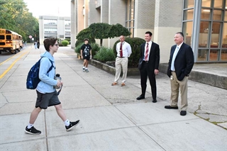 Student walking