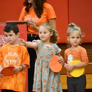 Students smiling