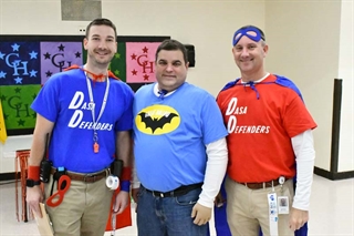 Principal Scomillio and staff