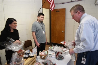 Dr. Secaur buying a gift