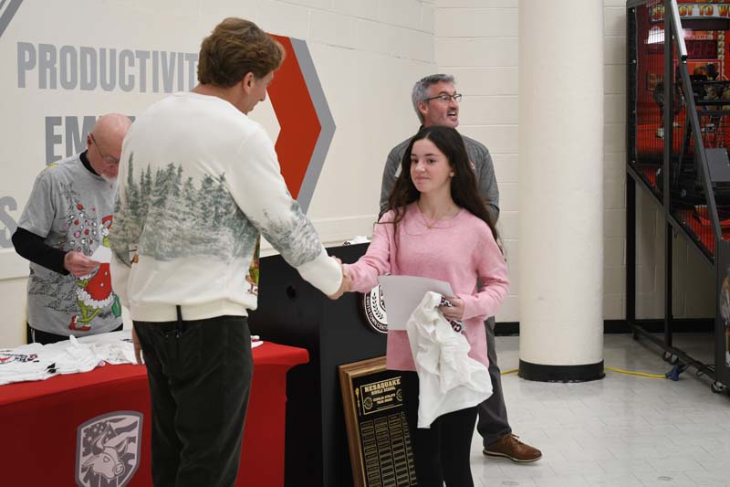 Principal McCabe and student