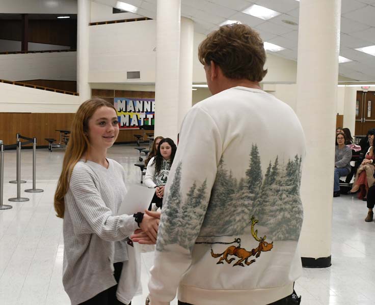 Principal McCabe and student