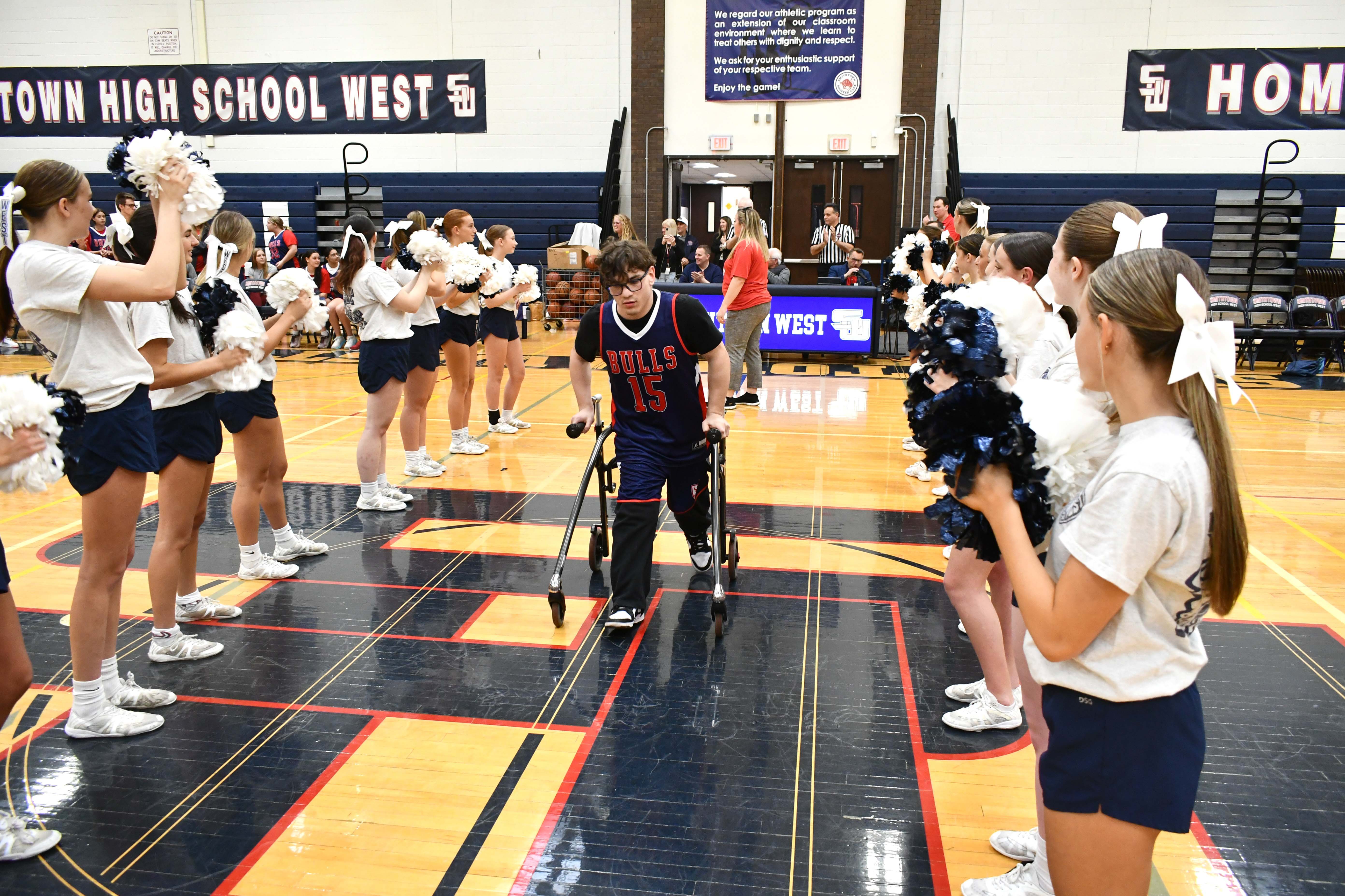 athlete on the court