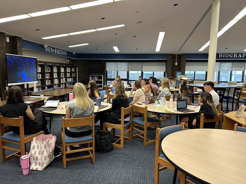 educators watching a video