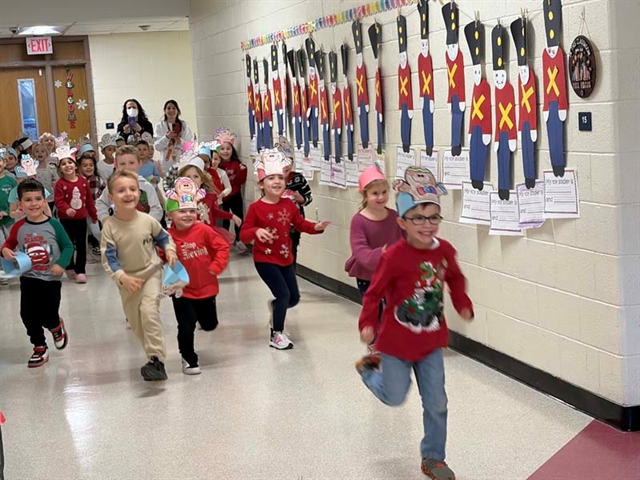 students in hallways