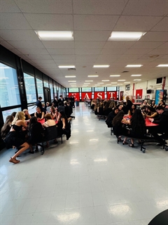 students sitting